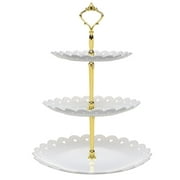 3 Tier Cupcake Stand Acrylic Tower Display with LED Light Premium Holder Dessert Tree Tower for Birthday Cady Bar Décor Weddings, Parties Events