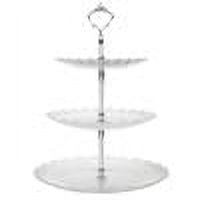 3 Tier Cupcake Stand Holder, Plastic Cup Cake Stand Tower with Tiered Serving Tray for Cupcakes, Donuts, Fruits and More, for Birthday Wedding Party