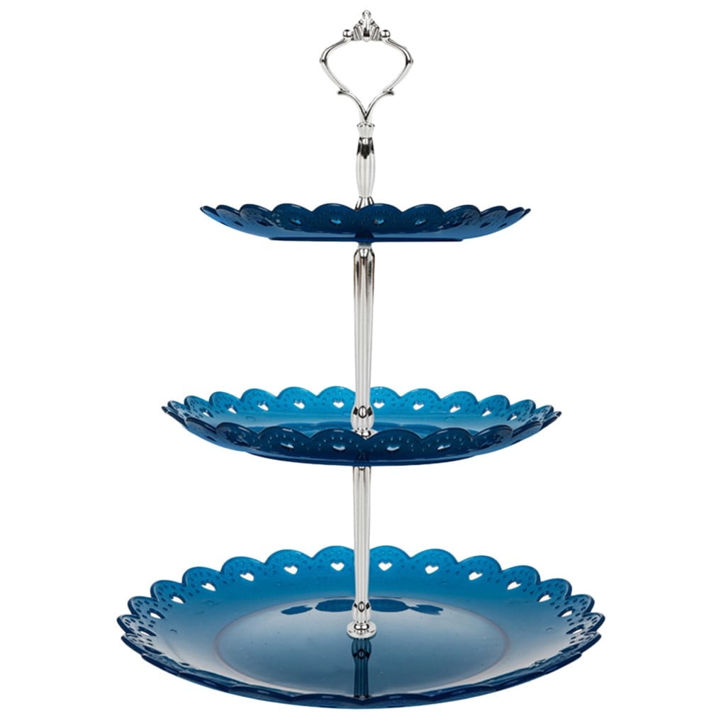 Anime Theme 3-Tier Cupcake Stand Set (2 Pack) - Tiered Serving Tray For Birthday Parties, Baby Showers, Weddings