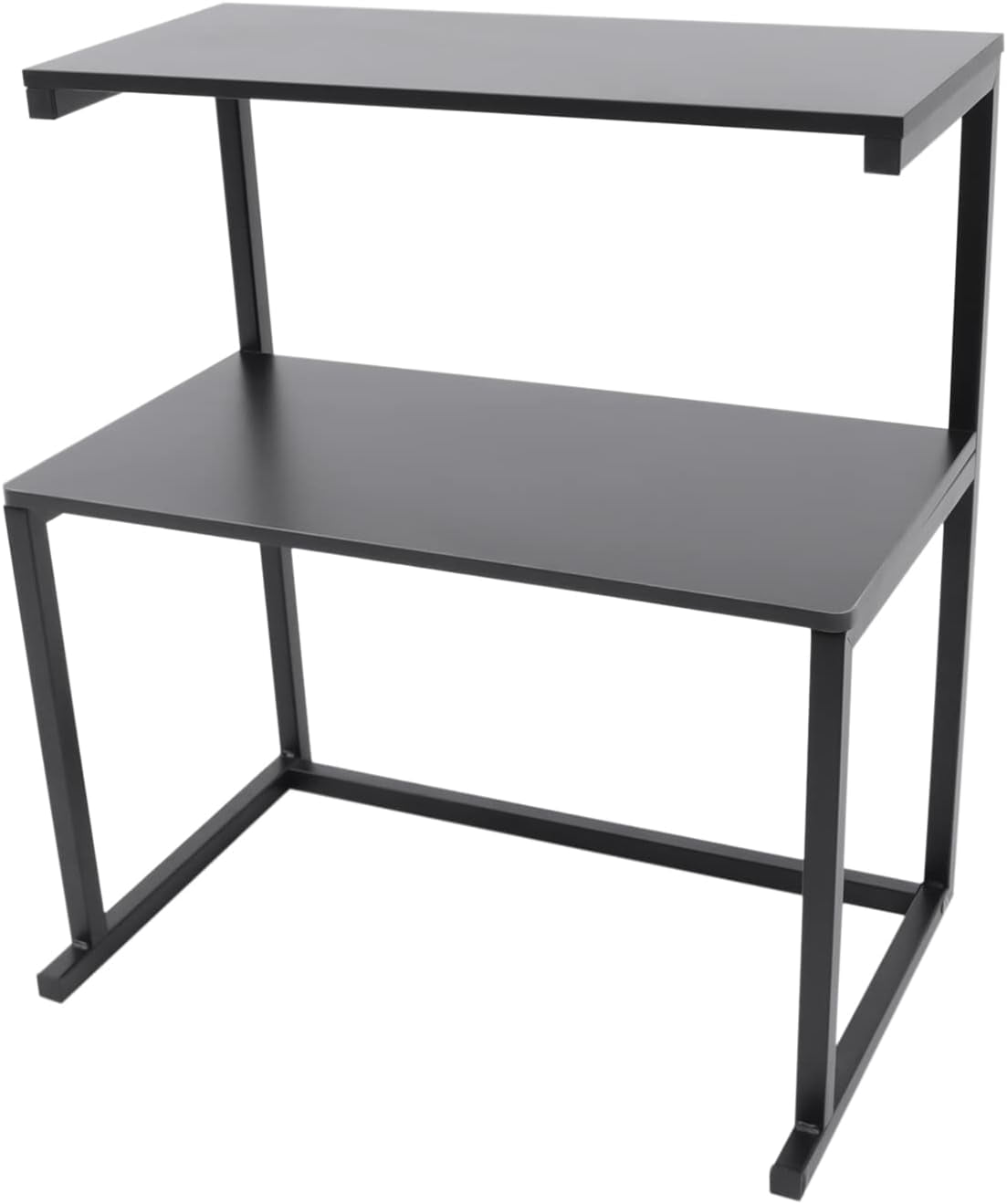Printer Stand, 3 Tier Storage Desk Shelves,Iron Printer Stand , for Dorm Table Organizer Printer Fax Book Heavy Duty Rack for Home Office Supplie, Black