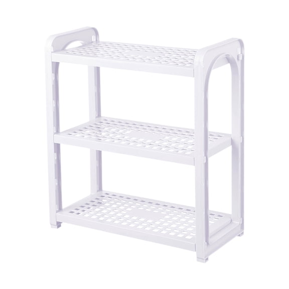 3-Tier Desktop Storage Rack Organizer, Adjustable Display Shelf for Kitchen, Bathroom, Office, Dorm - Spice, Cosmetics, Tools and Pantry Organization