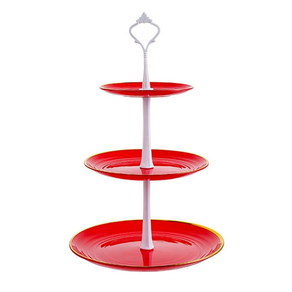 3-Tier Dessert Stand Fruit Tray Dessert Rack Afternoon Refreshment Stand Cupcake Display Rack Type 3