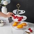 thumbnail image 1 of 3-Tier Dessert Stand Heart-Shaped Cake Plate Multi-Level Serving Tray for Party Buffet Afternoon Tea Snacks Candy Fruit Display European Style Luxury Decor, 1 of 6