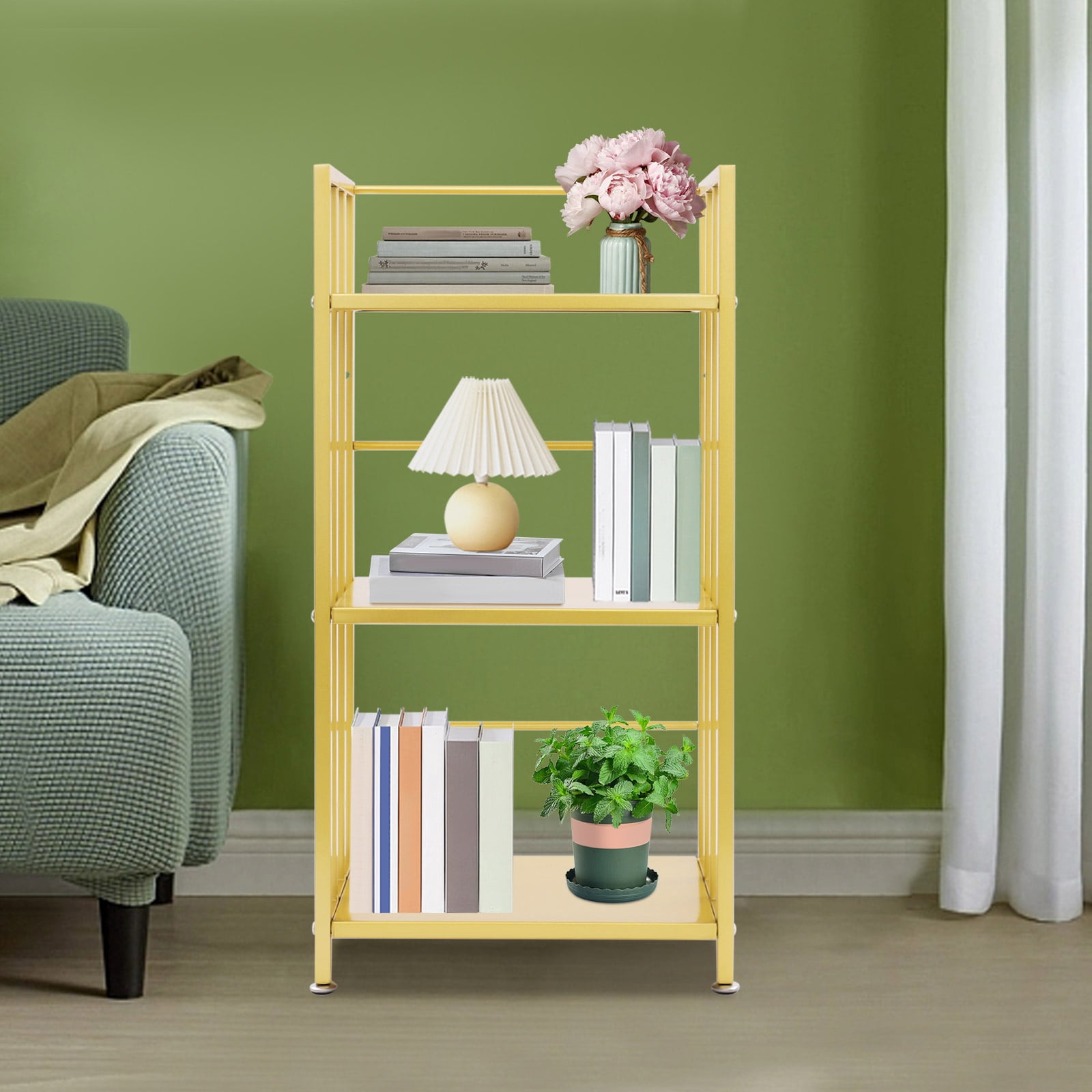 3-Tier Display Rack, Floor Standing Display Bookshelf, Open Shelf ...