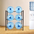 thumbnail image 1 of 3-Tier Double Rows Water Bottle Rack Floor Standing Steel Display Storage Rack, 1 of 16