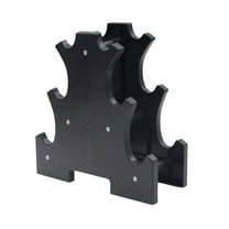 3-Tier Dumbbell Rack Stand for Home Gym – Heavy Duty Free Weight Organizer Holds Up to 35 lbs per Tier – Space-Saving A-Frame Design for Dumbbell Storage (Without Weights)