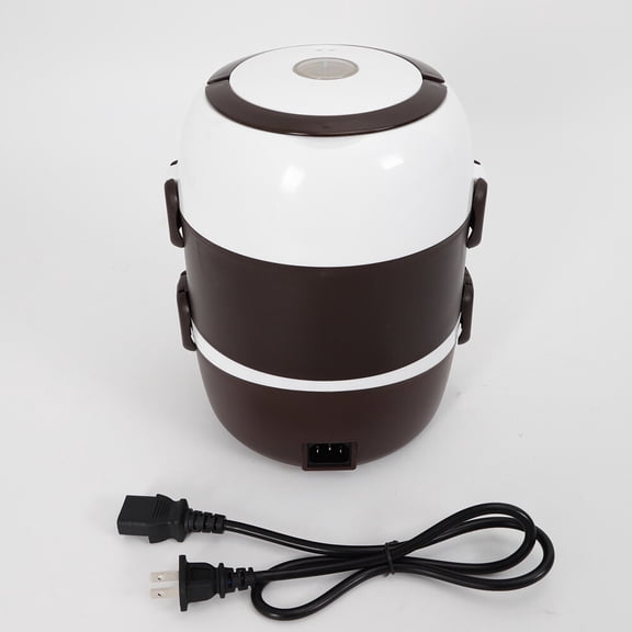 3-Tier Electric Insulated Lunch Box, 2L Steam Heating Food Warmer, Portable Lunch Box for Office Outdoor Travel