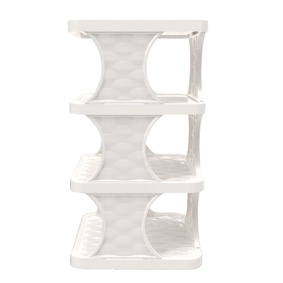 3-Tier Folding Shoe Rack, Space-Saving Vertical Organizer for Entryway Bedroom Closet, Lightweight Stand Holds Multiple Pairs & Seasonal Storage