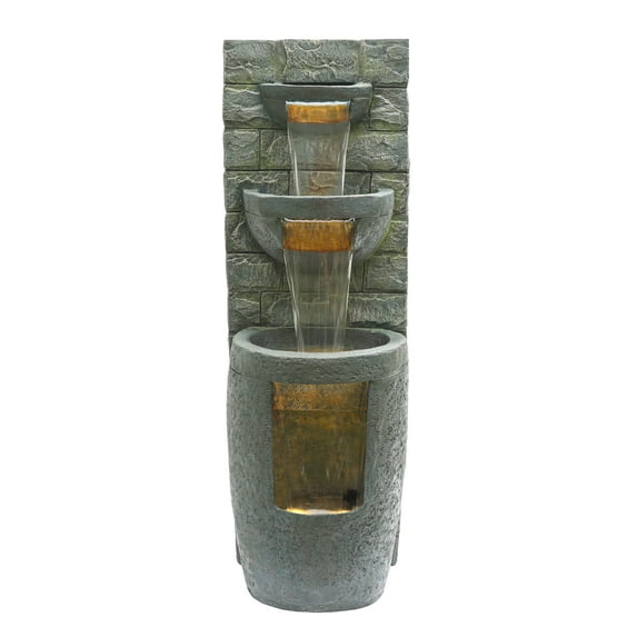 3-Tier Fountain with LED Lights