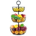 3 Tier Fruit Basket, Countertop Fruit Vegetable Basket Bowl for Kitchen