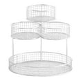 thumbnail image 1 of 3 Tier Fruit Basket Large Capacity Metal Mesh Black Wire Stand Kitchen Vegetable Holder for Countertop Candy Snacks Storage, 1 of 7