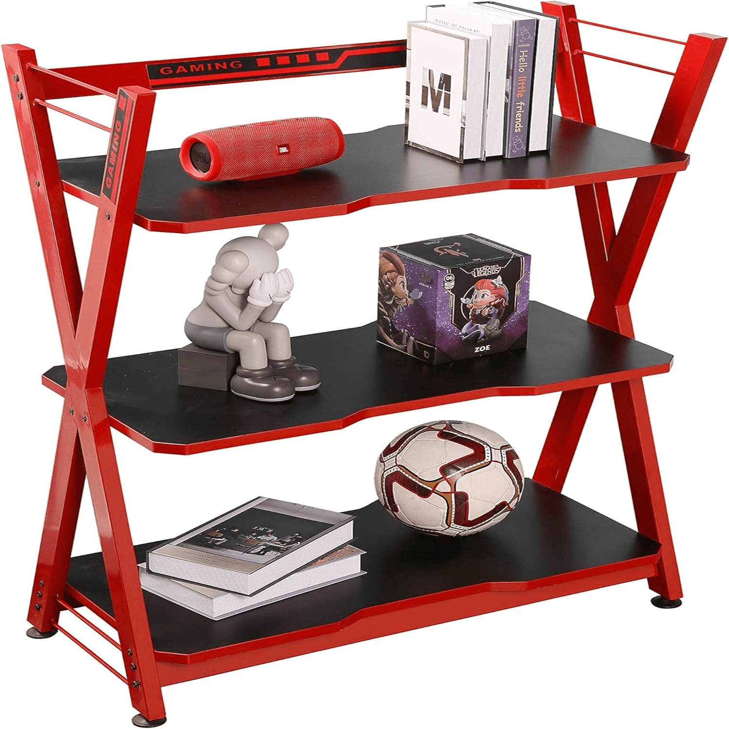 3Tier Gaming Console Storage Shelf Etagere Modern Display Shelving