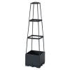 3-Tier Garden Raised Bed Planter Box with Climbing Frame, Elevated Planter with Trellis, Climbing Plant Container for Vegetable Garden, Backyard, Urban Gardening, Plant Support, By TINGXIN