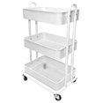 3 Tier Heavy Duty Metal Utility Craft Storage Organizer Cart with