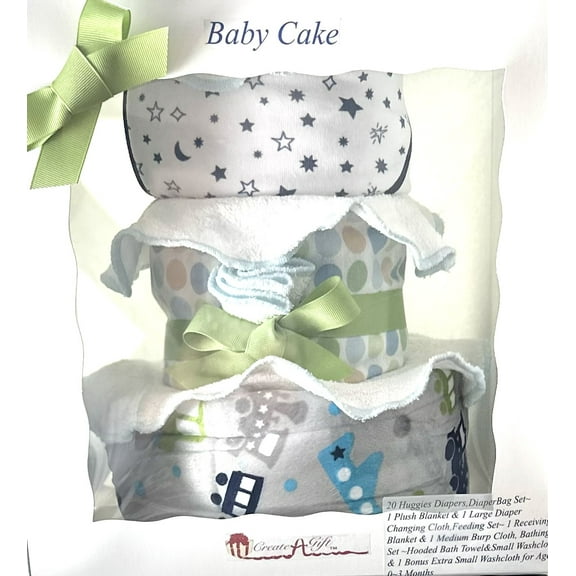 3 Tier Hustle Bustle Baby Cake