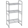 thumbnail image 1 of 3-Tier Metal Wire Shelving Rack, Storage Shelves for Kitchen Pantry, 12"D x 17.8"W x 31.5"H, Silver, 1 of 8