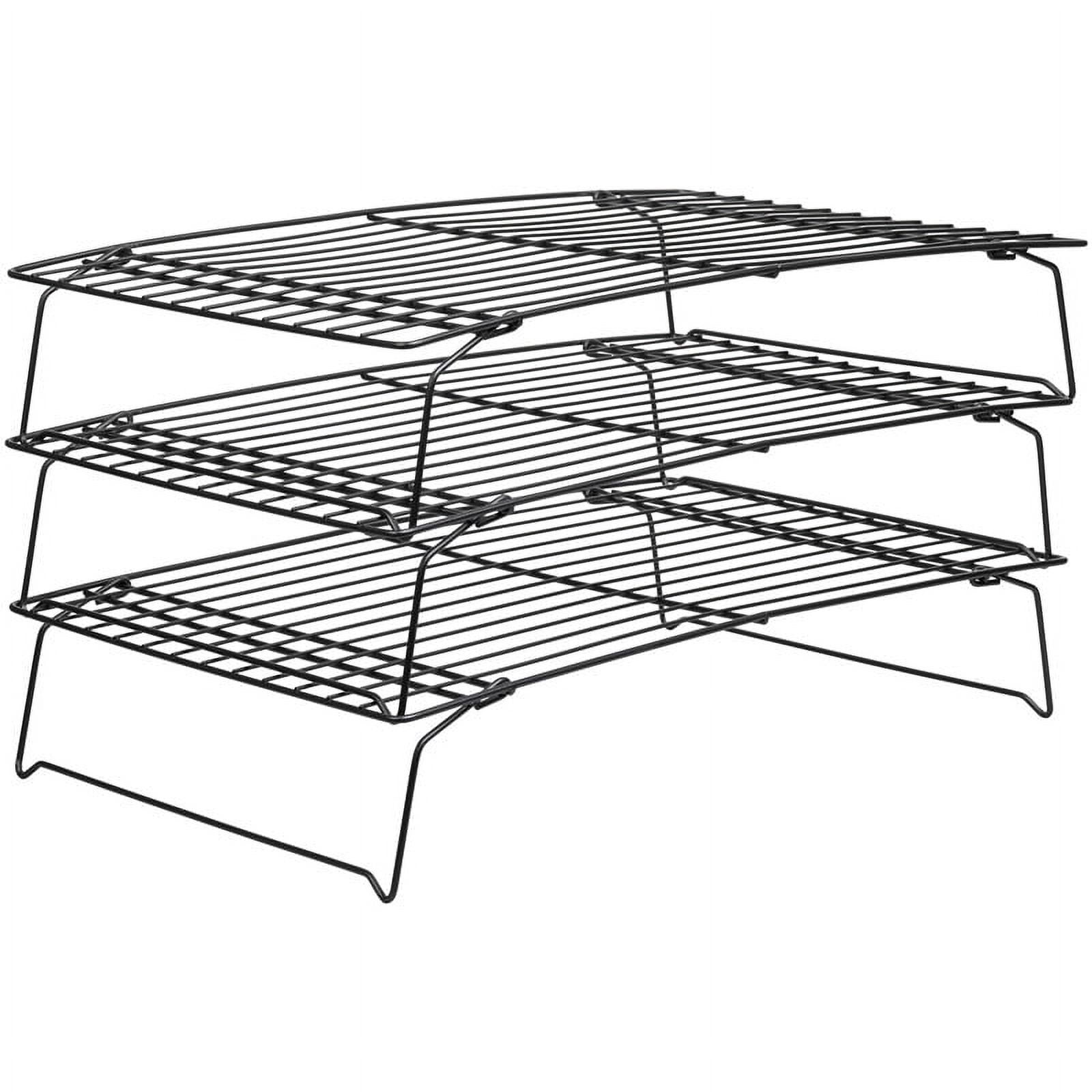 Stainless Steel Wire Half Sheet Cooling Rack(7.9x7.5) - with Collapsible  Folding Legs - For Baking, Cooking, Grilling - Perfect for Cookies,  Muffins, Bread & More 