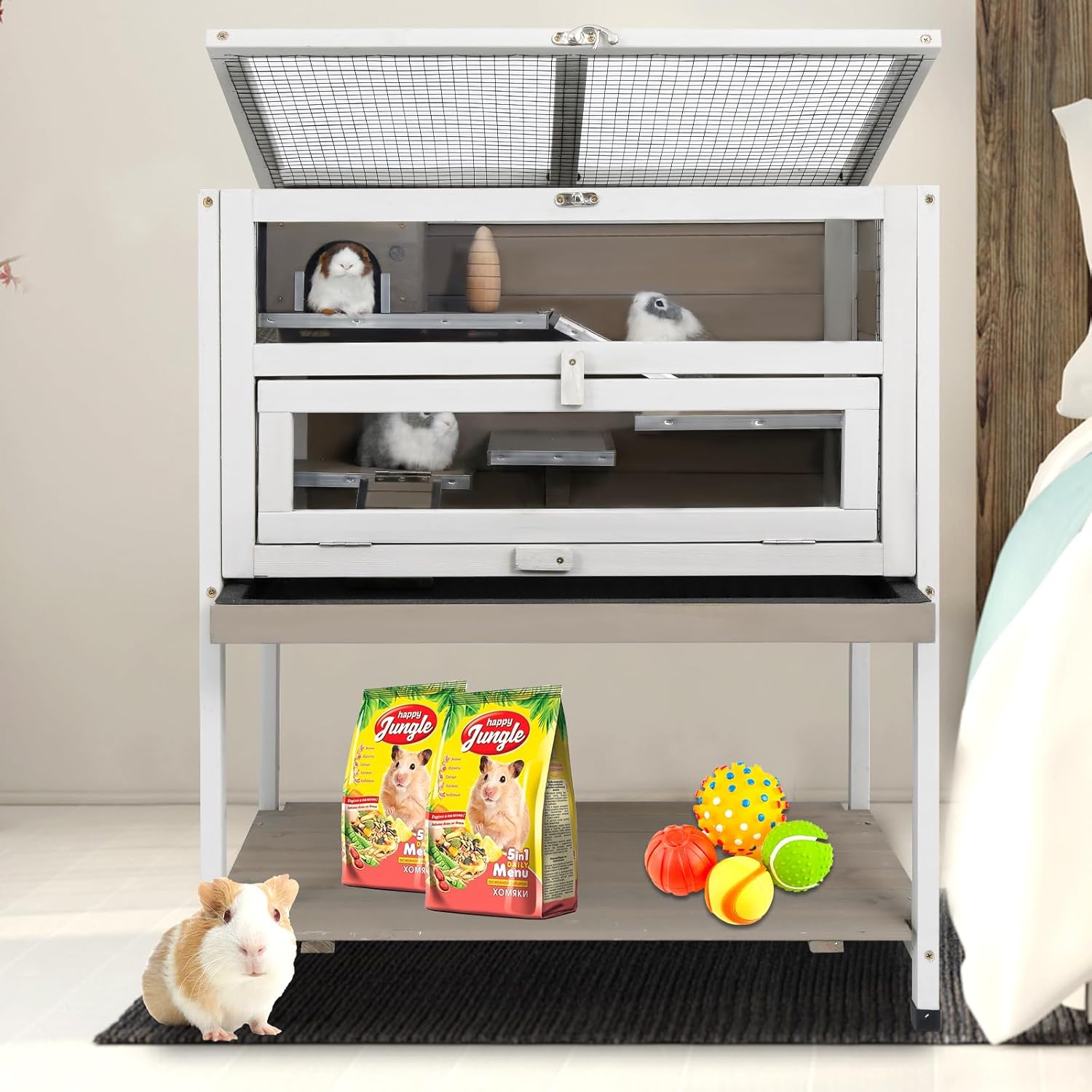 Curated visual reference: Fresh Look at 3 Tier Large Hamster Cages With Shelf Outdoor Wooden Indoor