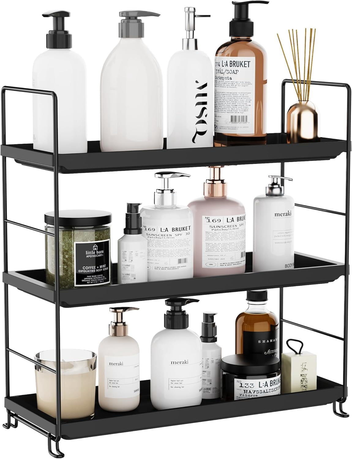 Lotion Racks 3-Tier Makeup Organizer for Vanity, Countertop Organizer for Bathroom ...