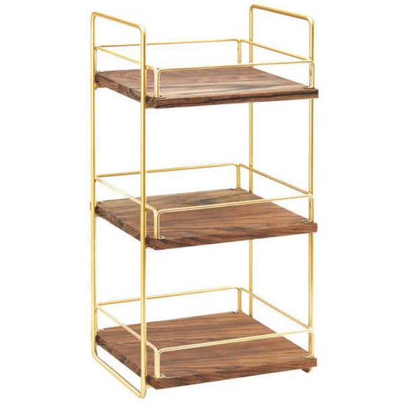3 Tier Merchandiser Rack - Brass