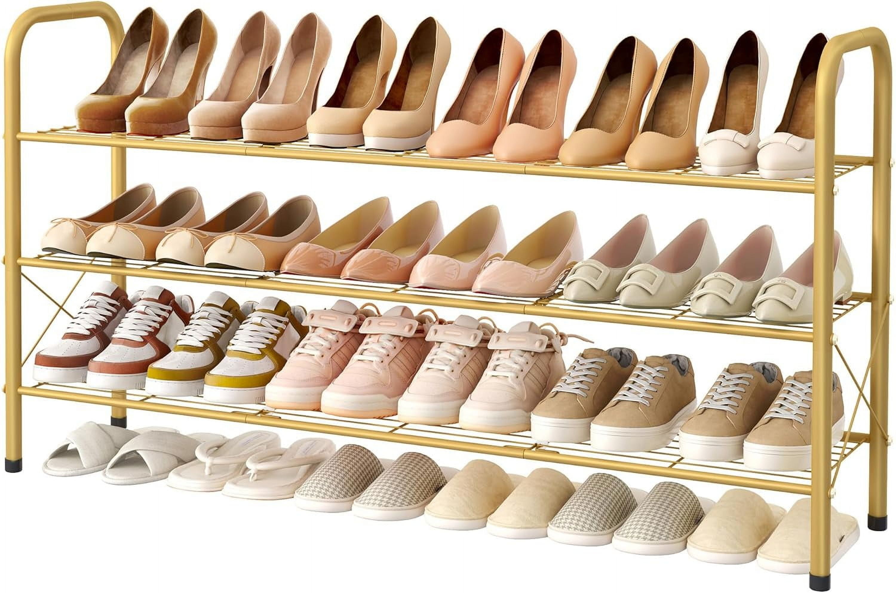 All Style Shoe Racks 3 Tier Mesh Style Shoe Rack, Entryway Shoe Shelf, Shoe Storage ...
