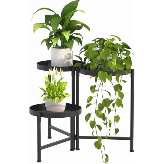 3 Tier Metal Plant Stand Modern NEW, Indoor Outdoor Multi-Tiered ...