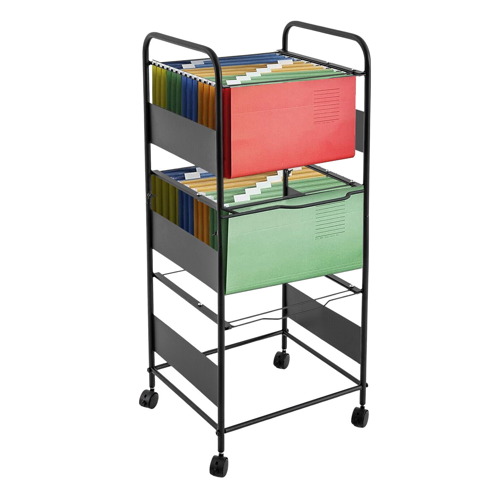 3 tier metal rolling file cart home office rolling file cart hanging
