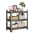 thumbnail image 1 of 3 Tier Metal Shelving Unit, Adjustable Storage Rack for Garage, Kitchen, Office, Laundry Room, Black, Easy Assembly, 1 of 7