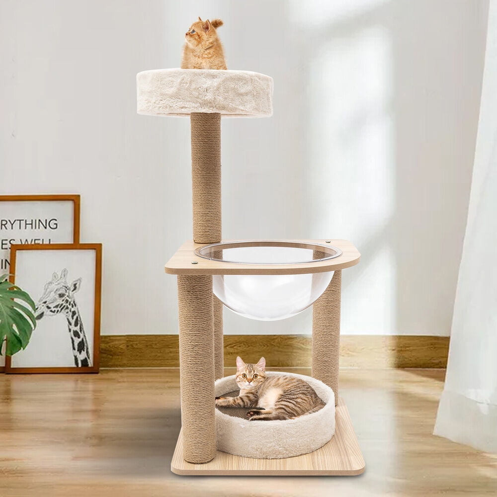 3Tier Modern Pet Furniture Cat Tree Tower for Cat Playing Climbing