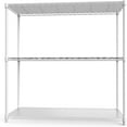 3 Tier NSF Wire Shelf Shelving Unit 18 x 48 x 48 Inch 1050lbs Capacity