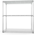 3 Tier NSF Wire Shelf Shelving Unit 18 x 48 x 48 Inch 1050lbs Capacity
