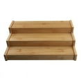 thumbnail image 1 of 3-Tier Non-Expandable Bamboo Spice Rack Step Shelf Cabinet Organizer, 1 of 8