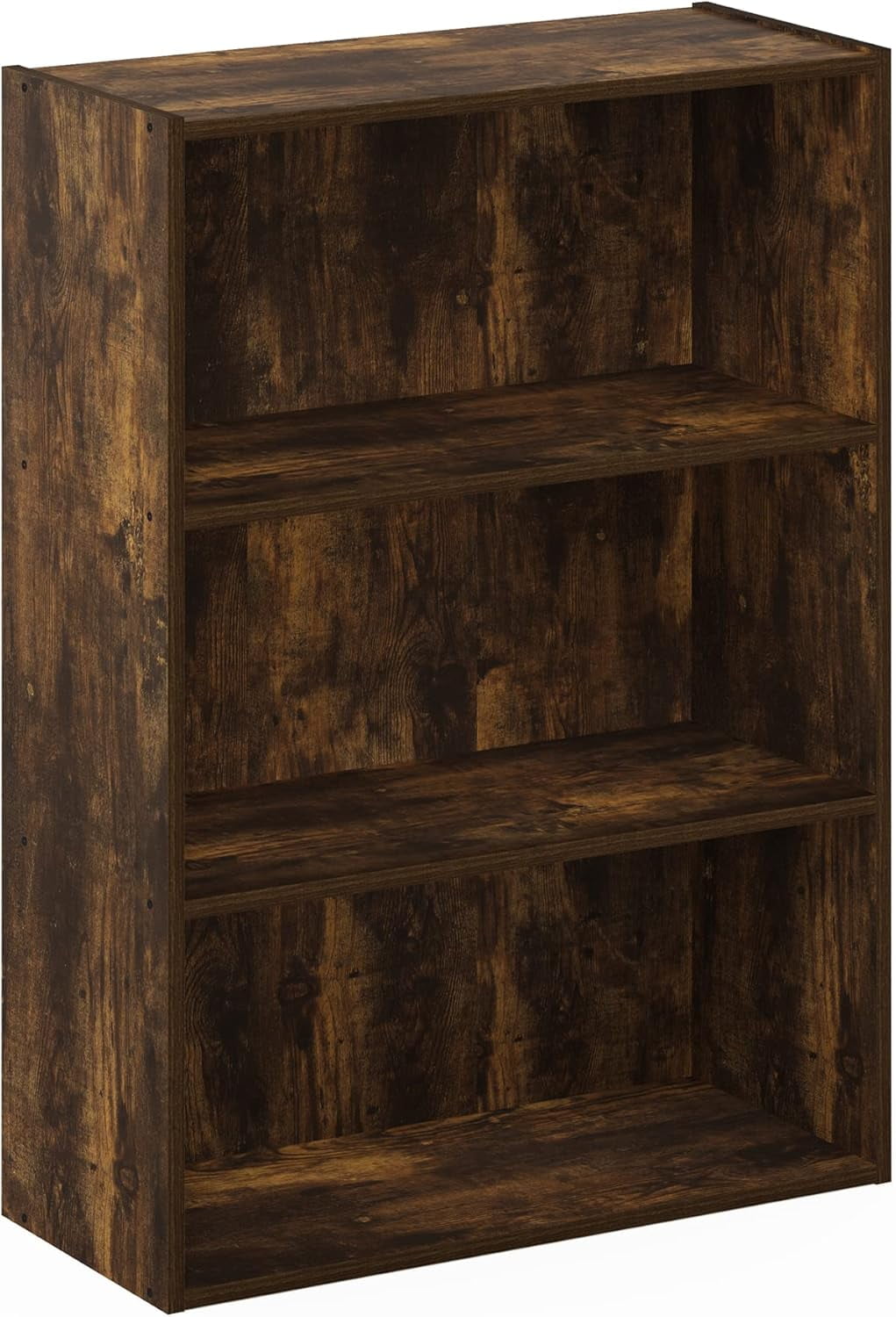 Amber Pine Contemporary 4-Tier Adjustable Wood Bookcase