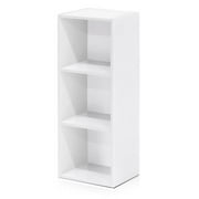 3-Tier Open Shelf Bookcase, White