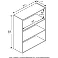 thumbnail image 1 of 3-Tier Open Shelf Bookcase, Wood Design, Simple  Storage, 1 of 5