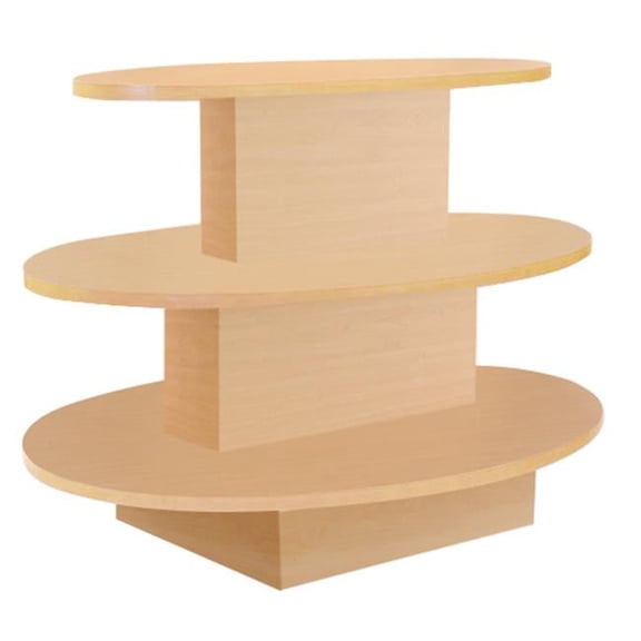 3 Tier Oval Table, Maple