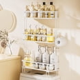 thumbnail image 1 of 3-Tier Over-The-Toilet-Storage-Shelf, Over Toilet Bathroom Organizer, Large Capacity, No Drilling Installation, Thick Material, Rust-Resistant, Perfect for Over The Toilet Shelf, White, 1 of 18