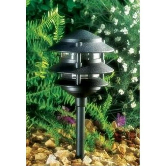 3 Tier Pagoda Fixture - 5W PL5 120V, Black