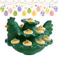 thumbnail image 1 of 3 Tier Plastic Easter Deviled Egg Platter 14 Hole Deviled Egg Tray Container, Deviled Eggs Holder Tower for Easter Party Food Container for Kitchen Countertop Microwave Dishwasher Freezer, 1 of 10