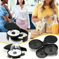 thumbnail image 1 of 3 Tier Plastic Rim Box - Black Bar Glass Rimmer Bartender Tool with Labeled Compartments for Cocktail Seasoning, Ideal for Home and Commercial Use, 1 of 9