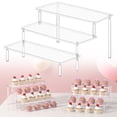 thumbnail image 1 of 3-Tier Plastic Storage Shelf Rack, Stackable Desktop Organizer Shelves, Bathroom Countertop Storage Rack, Kitchen Spice Organizer Shelf, Multipurpose Home Storage Shelving for Kitchen Office, 1 of 6