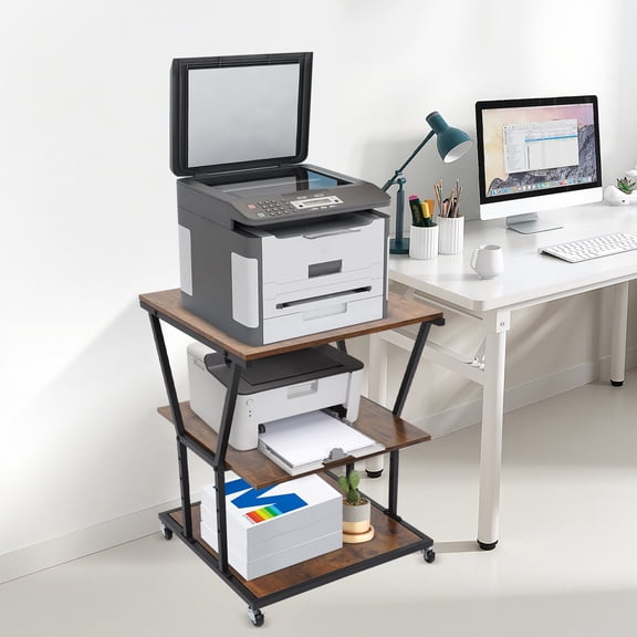 3-Tier Printer Stand for Home/Office, Printer Storage Cart, Printer Stand