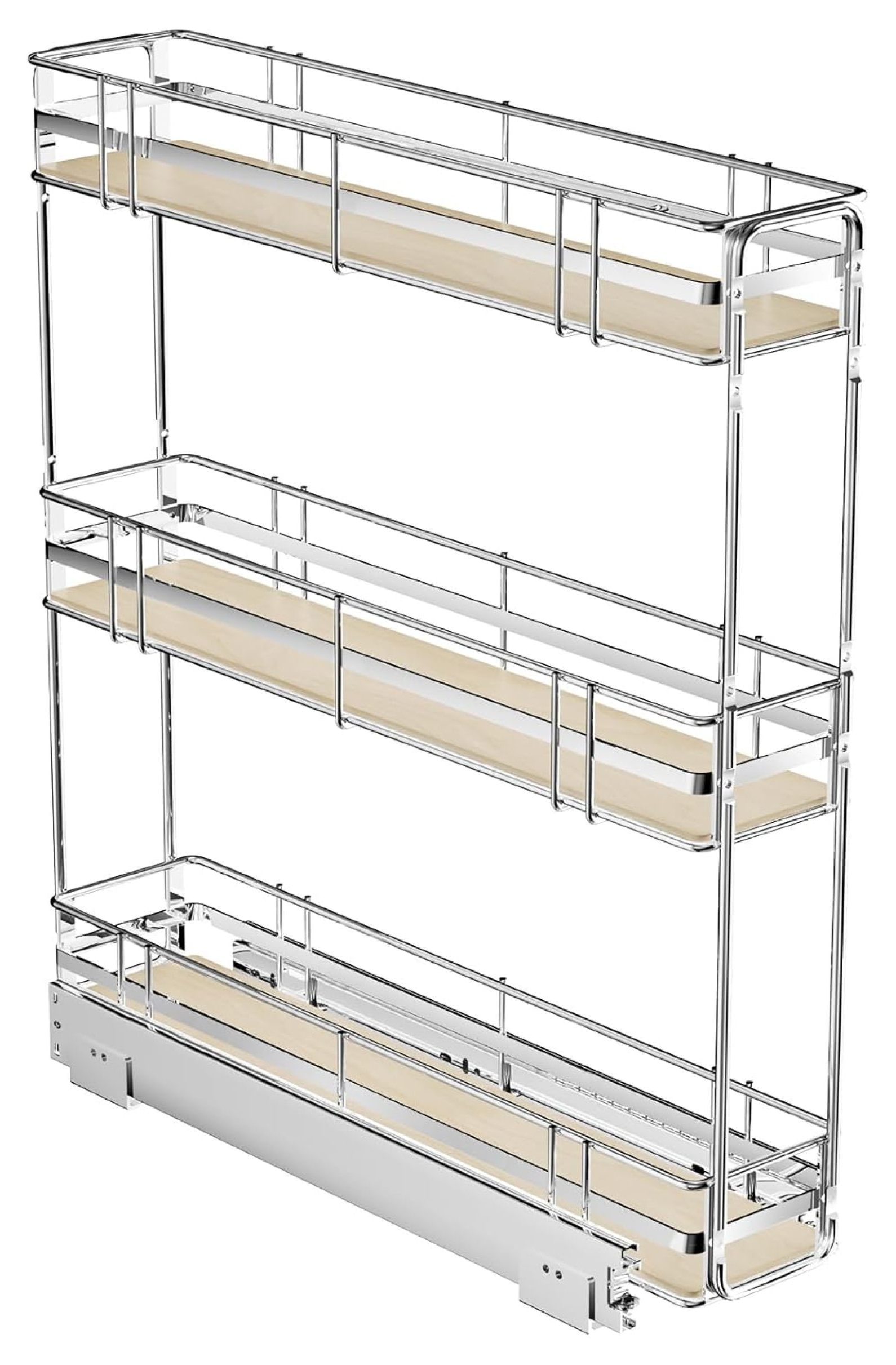 3Tier Pull Out Organizer Spice Rack for Narrow 6" W x