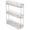 3Tier Pull Out Organizer Spice Rack for Narrow 6" W x