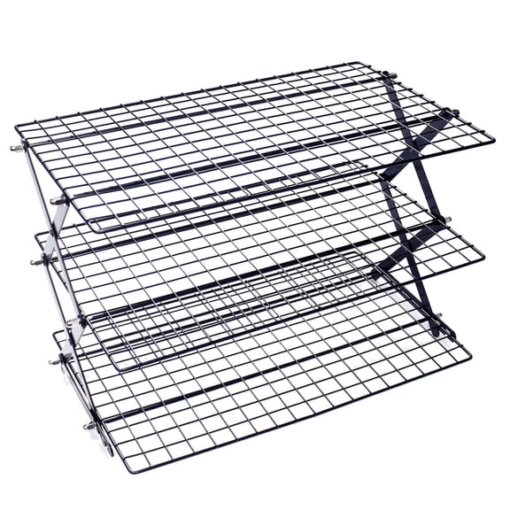 3 Tier Rack With Adjustable Setting for Cookies Baking Camping Barbecues Parties Kitchenware Supplies Cake Outdoor Picnic
