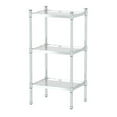 thumbnail image 1 of Gatco 1351 Rectangular 3-Tier Glass Taboret, Chrome, 1 of 2