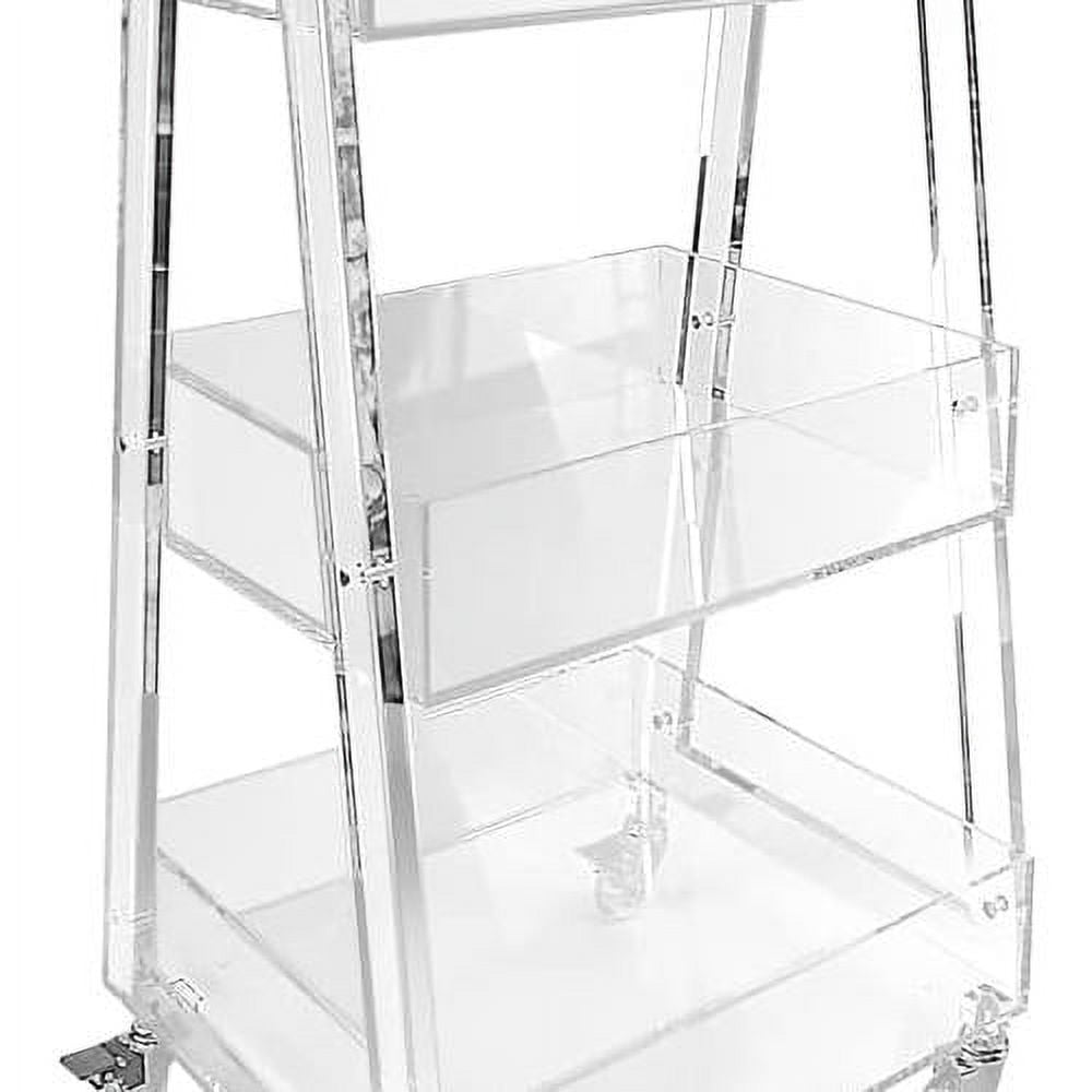 3 Tier Rolling Bar Cart Small Liquor Alcohol Cocktail Beverage & Wine