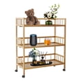 thumbnail image 1 of 3 Tier Rolling Cart, Serving Storage Cart, 3 Tier Storage Cart with Universal Wheels, Storage Organizer Utility Cart for Living Room/Kitchen, 1 of 17