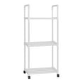 thumbnail image 1 of 3-Tier Rolling Kitchen Cart, Microwave Stand with Wheels, Heavy Duty Metal Storage Rack for Pantry, Countertop Organizer(B), 1 of 6