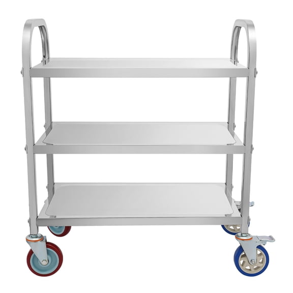 3 Tier Rolling Kitchen Island Trolley Cart Storage Serving Shelf Dining W/ Wheel